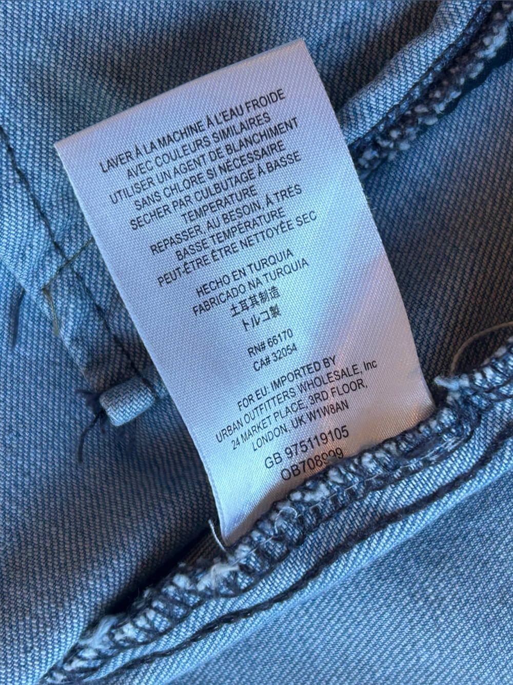 Free People Light Blue Denim Military Jacket Size XS - Picture 12 of 16